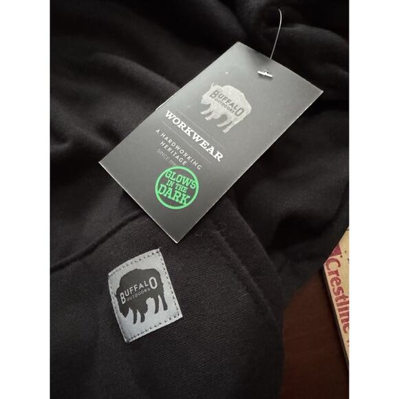 Buffalo Outdoors Workwear Skeleton Space Glow In Dark 3XL Hooded Sweatshirt NWT - Picture 6 of 9